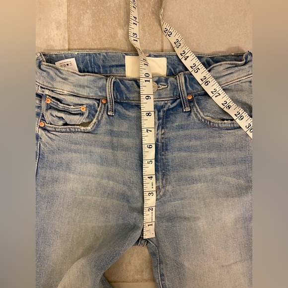 MOTHER Superior The insider Crop Step Fray I Confess Blue Size 26 - Picture 13 of 14